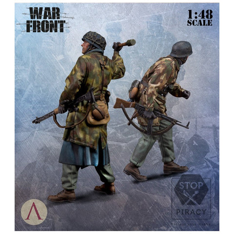 スケール75 SW48-012 1/ 48 ドイツ 降下猟兵セット(2体)