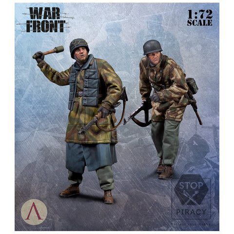 スケール75 SW72-012 1/72 ドイツ降下猟兵セット(2体)