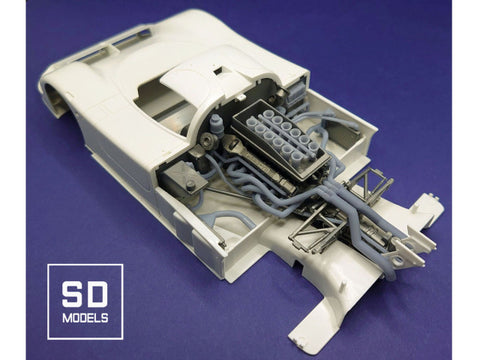 SDモデル SD-J02 1/24 ジャガー XJR-9 LM エンジン追加パーツ タミヤ対応