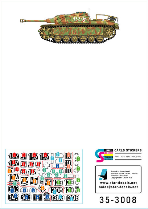 スターデカール 35-3008 1/35 WWII ドイツ ベルリンの戦い'45#4 ベルリン郊外の突撃砲とSd.Kfz.251