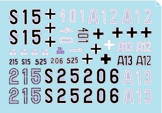 Star Decals 35-3030 1/35 SS-Panthers tanks. Panther Ausf D. 1.SS-LSSAH, 2.SS Das Reich, SS-Pz.Abt. 11 Herman von Salza.