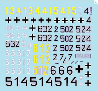 Star Decals 35-3046 1/35 PzKpfw IV Ausf H and J. Normandy & France in 1944 # 1. 11. Pz.Div, 21. Pz.Div, Pz-Lehr Reg 130.