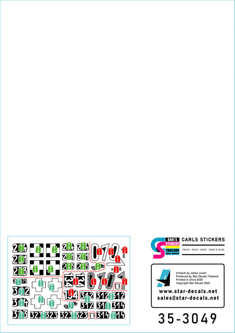 Star Decals 35-3049 1/35 Tiger I s.Pz.Abt. 502 # 2. Initial, early and mid production Tigers 1943-44.