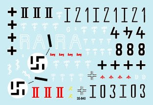 スターデカール 35-840 1/35 ドイツ アフリカ軍団ミックス #6-II号戦車 A-C型