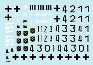 スターデカール 35-841 1/35 ワッフェンSS 突撃砲 #2-III号突撃砲 F/8型, G型, IV号突撃砲