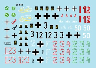 スターデカール 35-858 1/35 ジャーマンタンクス イン イタリア #5-グリレ, IV号突撃砲, III号火炎放射, マーダーIII H, Sdkfz 250