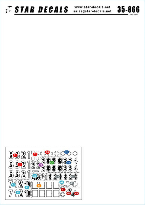 スターデカール 35-866 1/35 ジャーマンタンクス イン ハンガリー 1945 #3-IV号駆逐戦車 L/70, III号突撃砲G型, パンサーG型, SdKfz 251シュツンメル