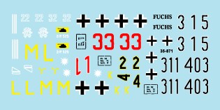 スターデカール 35-871 1/35 マーダーII D型-7.62cm PaK 36 東部戦線