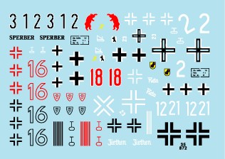 スターデカール 35-872 1/35 Sdkfz 132 マーダーII 東部戦線