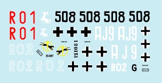 スターデカール 35-887 1/35 パンサーA・G型指揮戦車, IV号戦車 H・J型指揮戦車