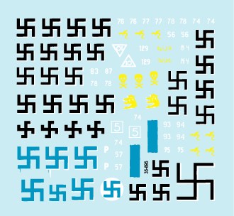 スターデカール 35-895 1/35 フィンランド戦車 イン WWII # 3 T-26A 双砲塔, T-26 1939年型, OT-130/133火炎放射器戦車