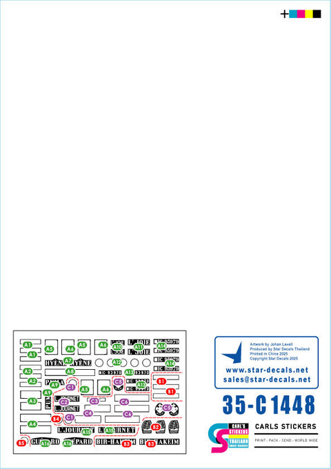 スターデカール 35-C1448 1/35 現用 フランス インドシナ戦争#10 R.B.C.E.O./R.B.F.M./R.I.C.M.のM36B2駆逐戦車