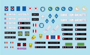 スターデカール 48-B1025 1/48 現用 フランス インドシナ戦争#2 M8 HMC 75mm自走榴弾砲