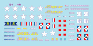 スターデカール 72-A1180 1/72 WWII アフリカのフランス軍戦闘車両#5 第1胸甲騎兵連隊/第2アフリカ騎兵連隊のM4A4シャーマン 1943/44年