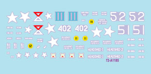 スターデカール 72-A1185 1/72 現用 ベトナム戦争のM113#3 第17騎兵連隊第1大隊/第5歩兵(機械化)連隊第1大隊/第50歩兵(機械化)連隊第1大隊のM577A1コマンドポスト