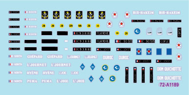 スターデカール 72-A1189 1/72 現用 フランス インドシナ戦争#5 M8 HMC 75mm自走榴弾砲/M36B2駆逐戦車