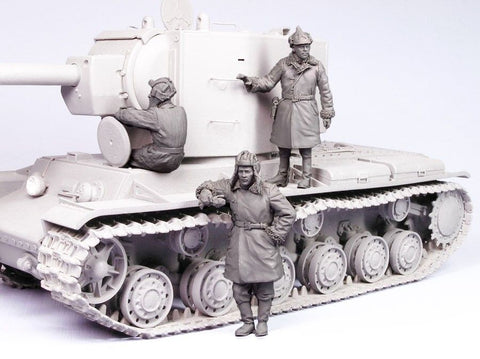 タンクモデル T-35095 1/35 ソビエト タンククルー KV-2 1939-44 冬 3体