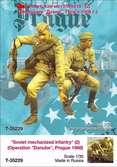 タンクモデル T-35229 1/35 ソビエト軍機械化歩兵(ドナウ作戦、プラハ1968年)(2体/1セット)