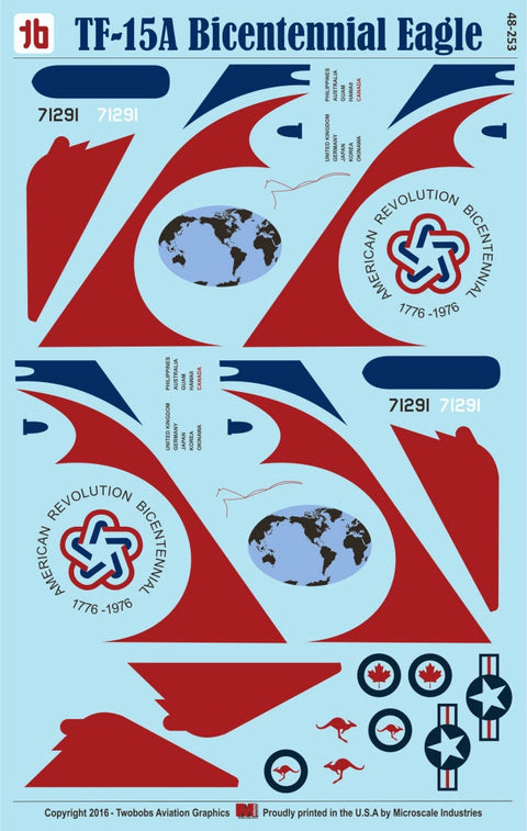 トゥーボブス 48-253 1/48 TF-15A イーグル アメリカ建国200周年