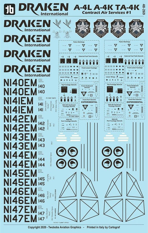 トゥーボブス 48-269 1/48 A-4L/A-4K/TA-4K ドラケン インターナショナル