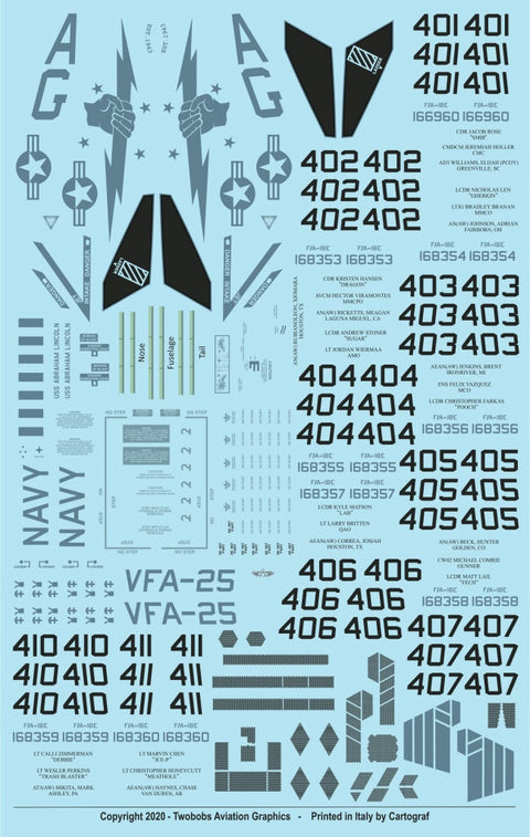 トゥーボブス 48-270 1/48 VFA-25 フィストオブザフリート