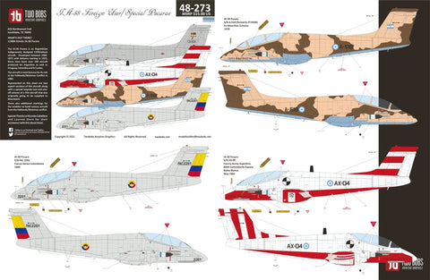 トゥーボブス 48-273 1/48 IA-58 海外のスペシャル プカラ