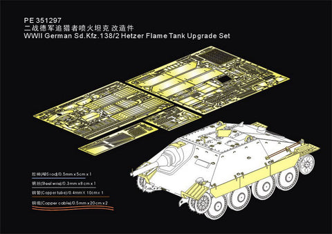 VoyagerModel 1/35 PE351297 WWII German Sd.Kfz.138/2 Hetzer Flame Tank Upgrade Set(TAKOM)