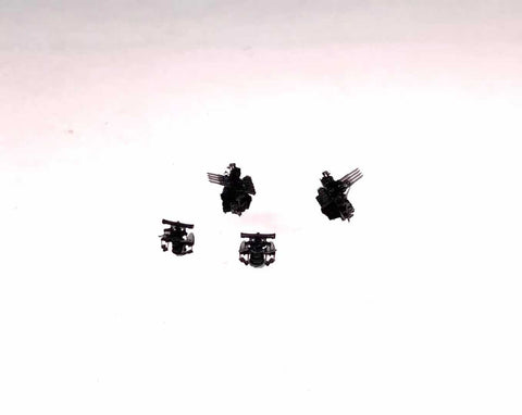 バンカースタジオ WS70034 1/700 WWIIアメリカ海軍 1.1インチ四連装対空機銃(Mk.44照準器)