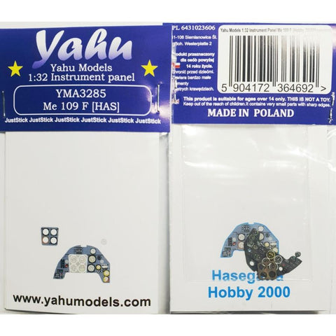 ヤフーモデル YMA3285 1/32 Me 109 F 計器盤(HOBBY 2000 / ハセガワ用)