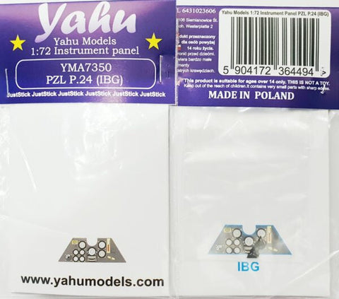 ヤフーモデル YMA7350 1/72 PZL P.24 計器盤(IBG用)