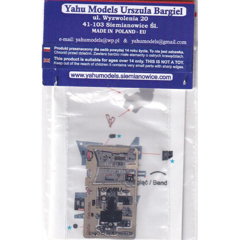 ヤフーモデル YML7204 1/72 MiG-21 PFM計器盤 (グレー) (RV Aircraft用)