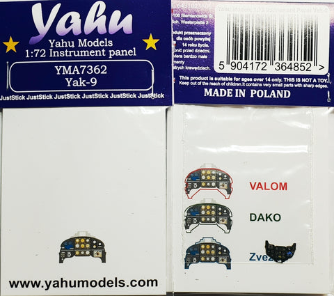ヤフーモデル YMA7362 1/72 Yak-9