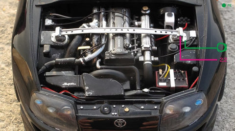 ZoomOn Z003 1/24 トヨタ スープラ(JZA80) ポール パーツセット