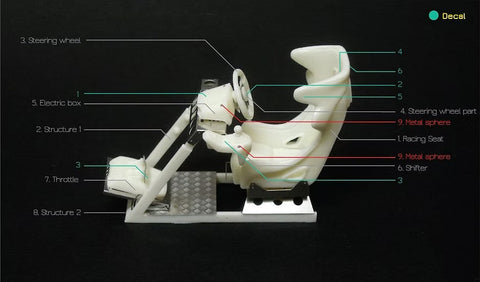 ZoomOn Z019 1/24 ゲームポッド GT2 & ロジクール G27 セット