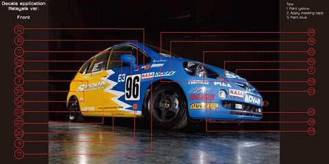 ZoomOn Z027 1/24 ホンダ フィット GD3 スプーン パーツセット