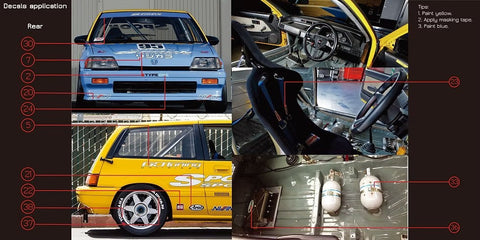 ZoomOn Z028 1/24 ホンダ シビック E-AT スプーン パーツセット