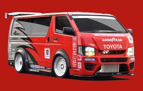 ZoomOn Z040 1/24 トヨタ ハイエース CRS 弐号機 パーツセット(アオシマ用)