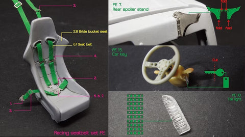 ZoomOn Z040 1/24 トヨタ ハイエース CRS 弐号機 パーツセット(アオシマ用)