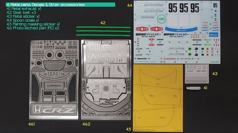 ZoomOn Z047 1/24 ホンダ CR-Z スプーン パーツセット