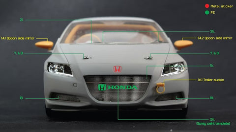 ZoomOn Z047 1/24 ホンダ CR-Z スプーン パーツセット