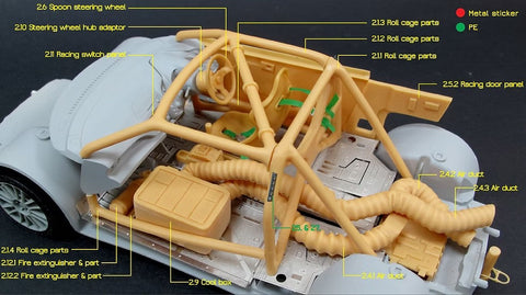 ZoomOn Z047 1/24 ホンダ CR-Z スプーン パーツセット