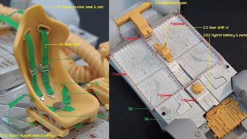 ZoomOn Z047 1/24 ホンダ CR-Z スプーン パーツセット