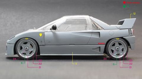 ZoomOn Z094 1/24 オートザム AZ-1 F40改 パーツセット