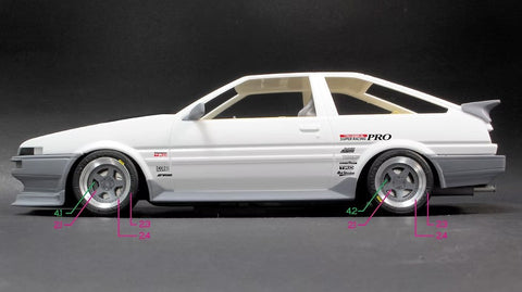 ZoomOn Z100 1/24 トヨタ AE86 ドリフトキングバージョン パーツセット