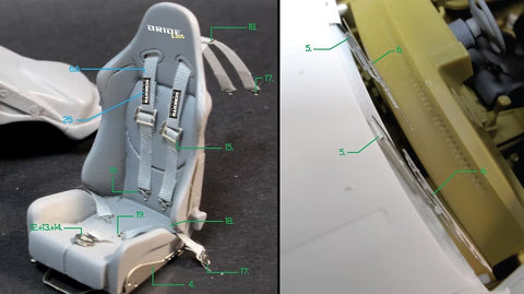 ZoomOn Z100 1/24 トヨタ AE86 ドリフトキングバージョン パーツセット