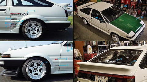 ZoomOn Z100 1/24 トヨタ AE86 ドリフトキングバージョン パーツセット