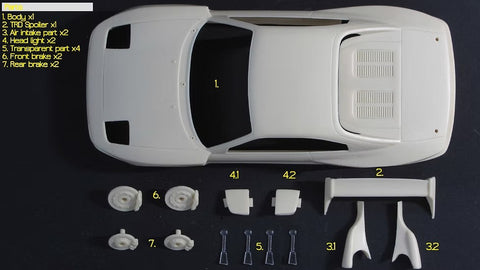 ZoomOn Z115 1/24 トヨタ MR2 (sw20) TRD2000GT パーツセット