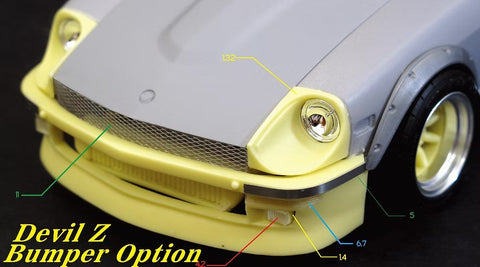 ZoomOn Z125 1/24 ニッサン フェアレディ Z (S30) パーツセット(タミヤ用)