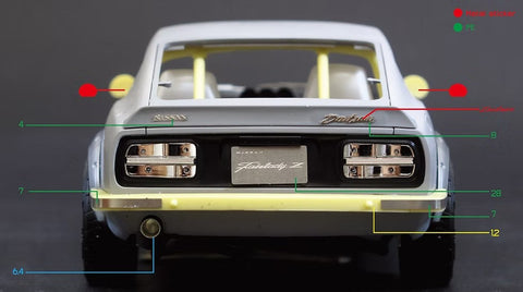 ZoomOn Z125 1/24 ニッサン フェアレディ Z (S30) パーツセット(タミヤ用)