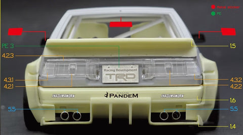 ZoomOn Z143 1/24 Pandem AE86 レビン TRD N2 パーツセット